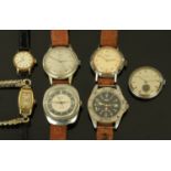 A collection of vintage and later gentleman's and ladies wristwatches,