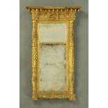 A Regency giltwood pier glass,