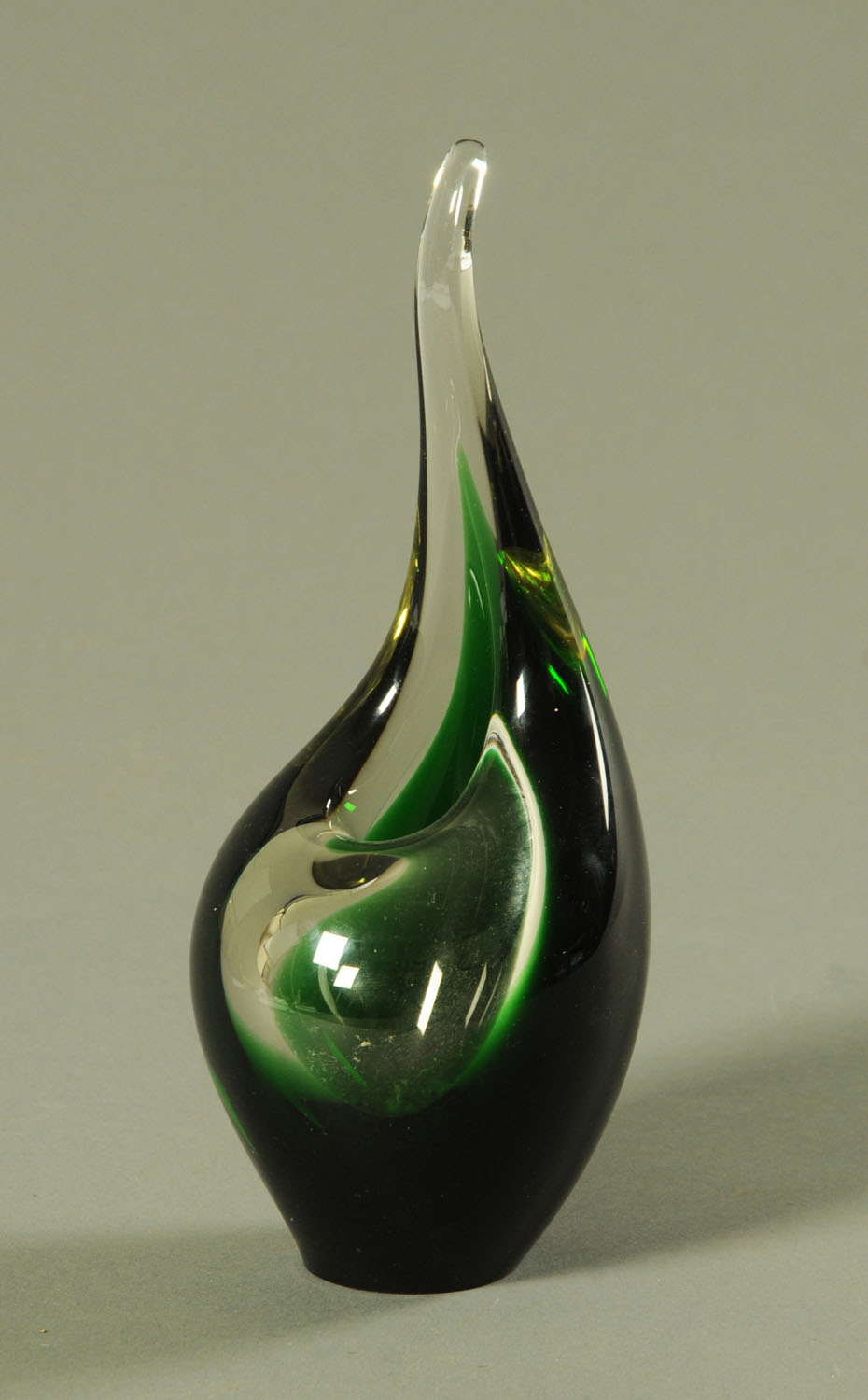 A Holmegaard "Orchid" vase, designed by Per Lutken 1958, from the Flamingo Series,