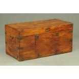 An early 19th century camphorwood seaman's chest,