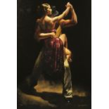 Hamish Blakely, Limited Edition print, 44/150, "Between Expressions", canvas on board.