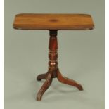 A 19th century mahogany tilt top table,