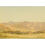 Len Roope, "Vale of Lorton", signed and dated 1980, watercolour. 25 cm x 35 cm.