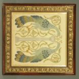 An Edwardian silkwork embroidery,