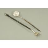 A silver toasting fork, Nathan and Hayes, Chester 1898,