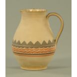 An early Carter Stabler Adams Poole pottery earthenware jug, early 20th century,