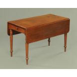 A 19th century mahogany Pembroke table,