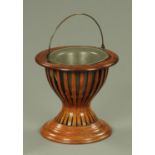 A 19th century mahogany and boxwood strung planter,