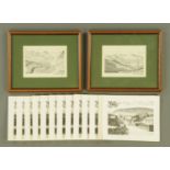 Alfred Wainwright (1907-1991), 33 prints, Pendle Hill from Downham (31), all unframed,
