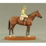 A Beswick connoisseur model of Nijinsky, Lester Piggott up,