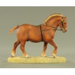 A Border Fine Arts "Suffolk Stallion", designed by Anne Wall, number 685/950,