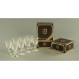 A set of eight Edinburgh crystal cut glass "Highland goblets", 15 cm high.