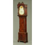 An early 19th century mahogany longcase clock by Simpson of Cockermouth, two-train with moon phase,