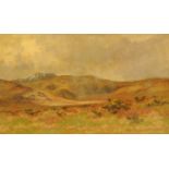 Josiah Clinton Jones (1848-1936), mountain and moorland scene, signed, oil on canvas.