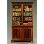An Edwardian mahogany bookcase,