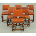 A set of six Commonwealth style armchairs,