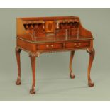 A reproduction 18th century style writing desk,