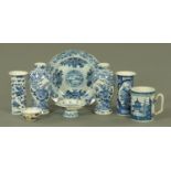 Chinese blue and white wares, 18th century/19th century,