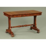 A Victorian mahogany library table,