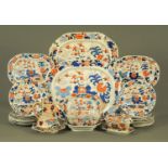 A Mason's patent ironstone china part dinner service, early 19th century,