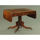 A Regency mahogany sofa table,