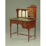 A Shapland & Petter mahogany writing desk, circa 1900,