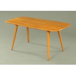 An Ercol light elm dining table, mid 20th century,