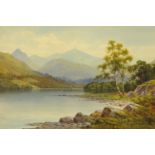 Edward H Thompson (British 1879-1949), "Derwentwater", signed and dated 1925, watercolour.