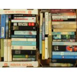 Two boxes of predominantly First Edition novels, to include the authors David Lodge, P.D.