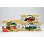 Corgi Commercial Bus Diecast group comprising 97336 Daimler (Glasgow Corperation), 97018 Weymann