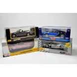 Assortment of 1/18 scale cars from Maisto and Burago. M in Boxes. (4)