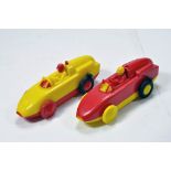 Duo of Triang Spot-On Plastic Racing Cars.