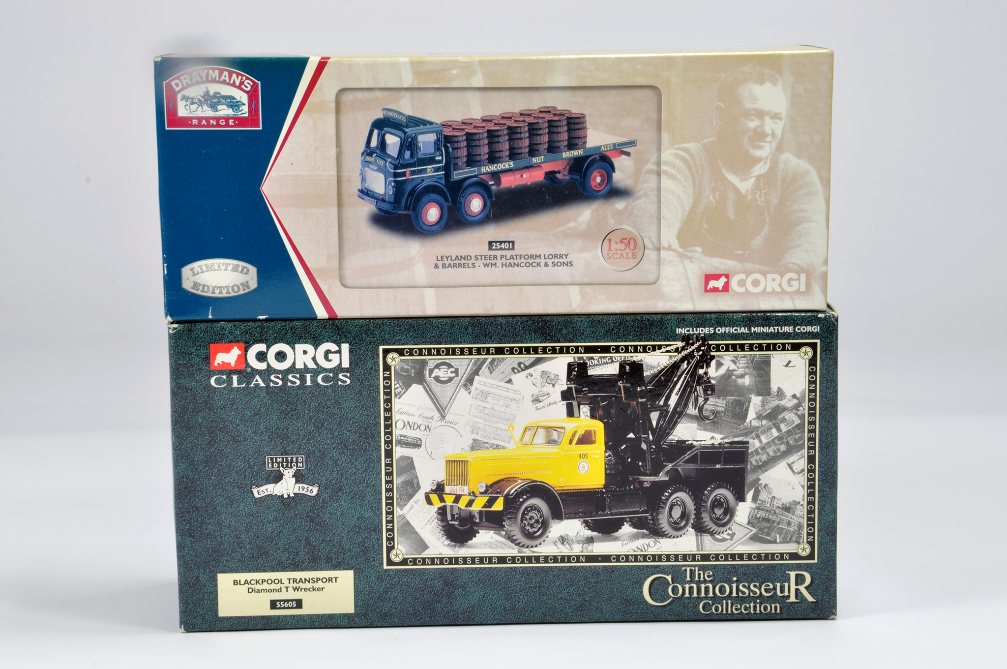 Corgi Commercial Truck Diecast Group. Comprising No. 25401 Leyland Steer Platform (Hancock) plus