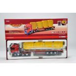 Corgi 1/50 Commercial Truck Diecast Issue. Hauliers of Renown. CC14111. DAF 105 Flatbed with Skip