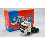 Tekno 1/50 Diecast Truck Issue MB Actros. White. NM to M in Box.