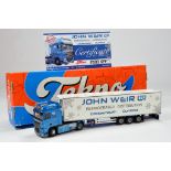 Tekno 1/50 Diecast Truck Issue. DAF XF Fridge Trailer. John Weir. Limited Edition. NM to M in Box.