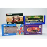 Corgi Commercial Diecast group comprising various issues. Tram, Moving Van, Coach and one other.