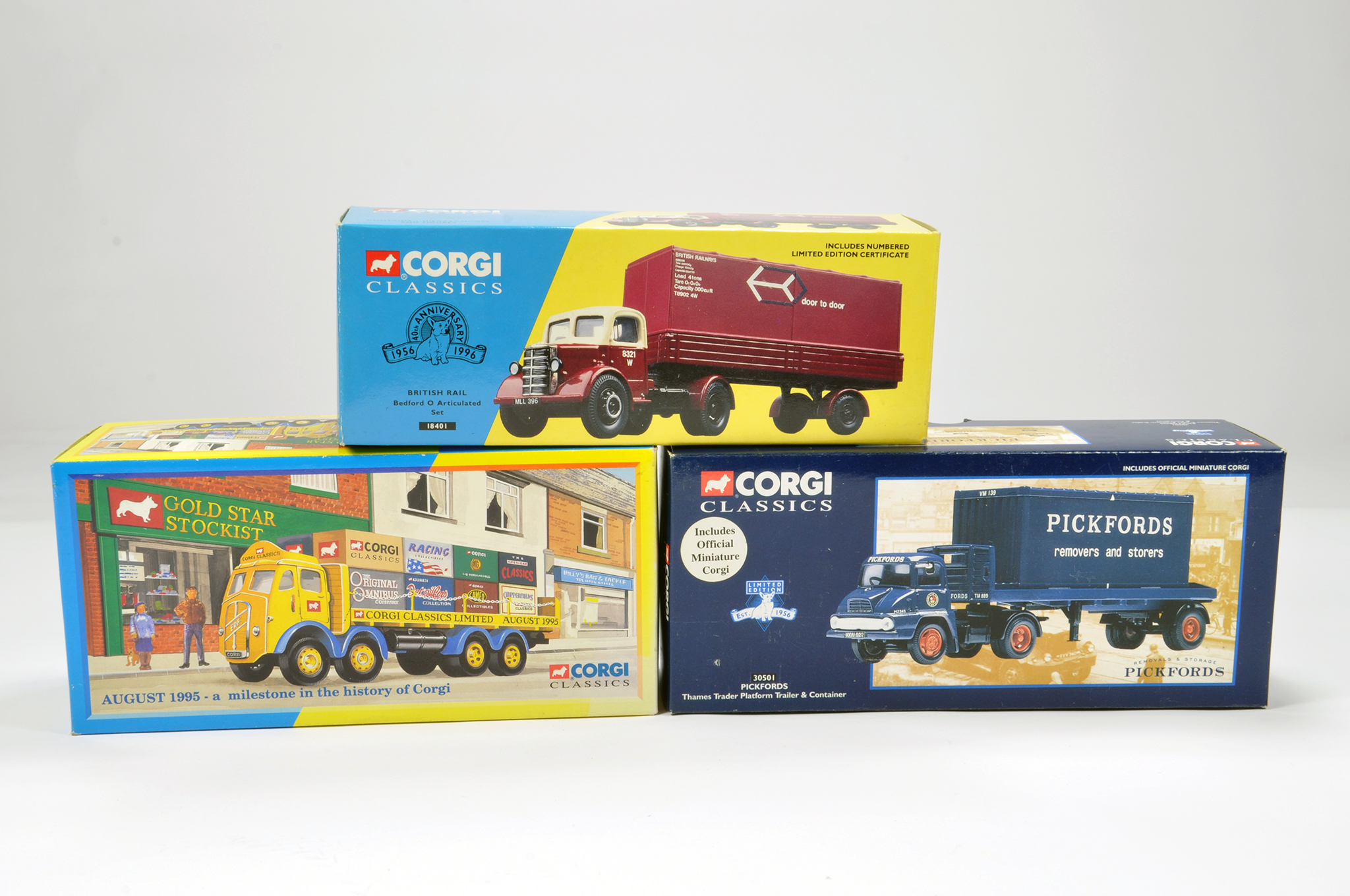 Corgi Commercial Truck Diecast Group. Comprising No. 18401 Bedford O Articulated (British Rail),