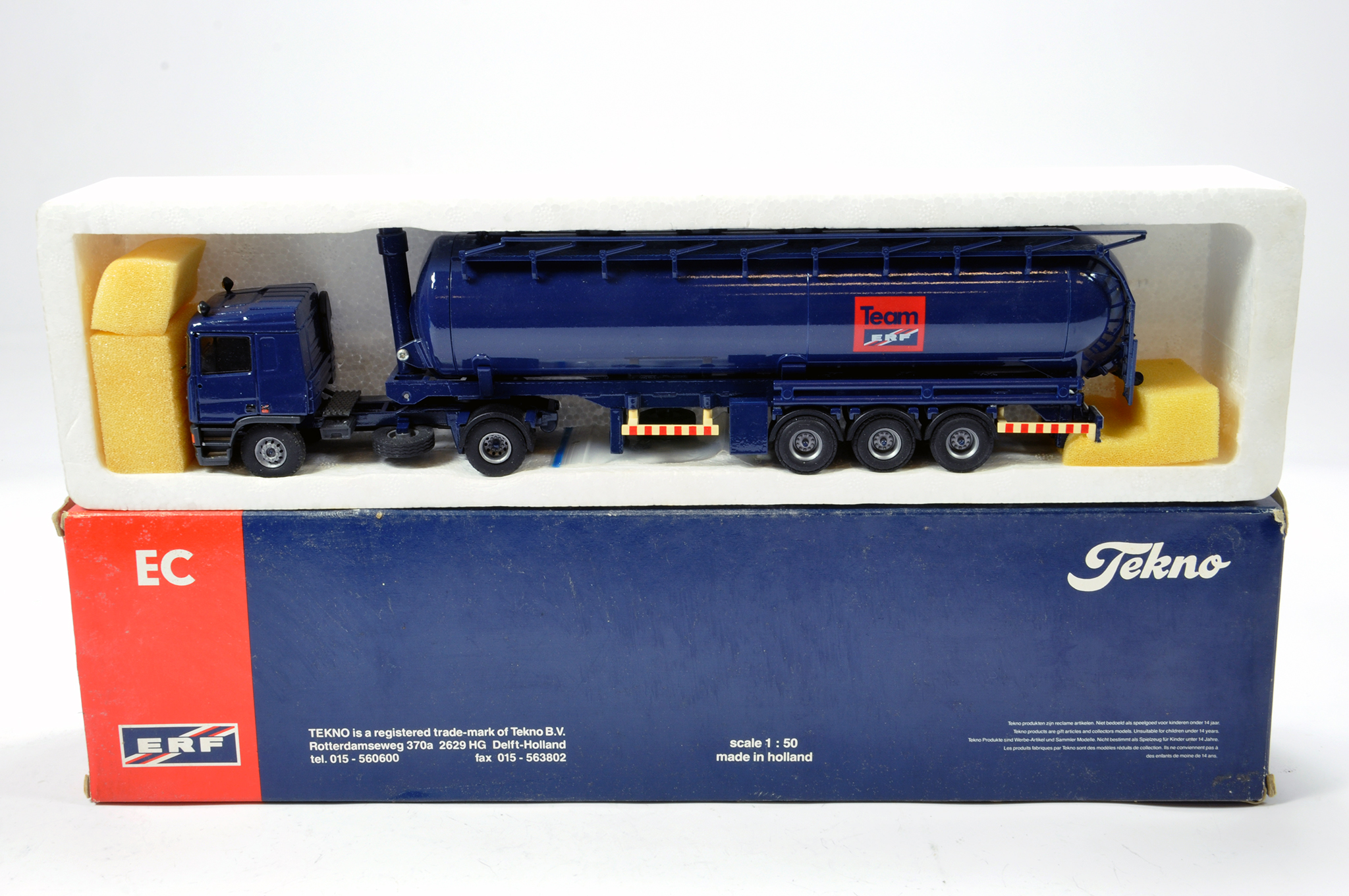 Tekno 1/50 Diecast Truck Issue. ERF EC Tanker. NM to M in Box.