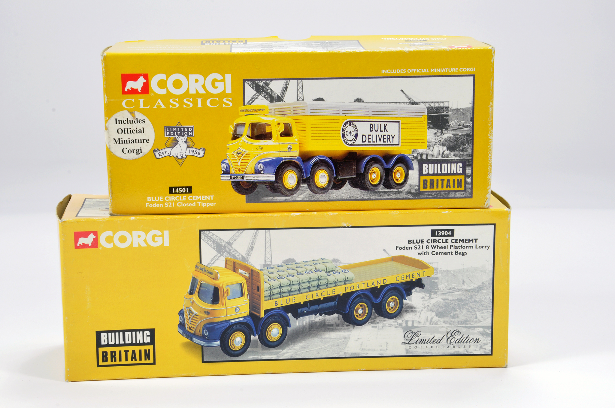 Corgi Commercial Truck Diecast Group. Comprising No. 14501 Foden S21 and No. 13904 Foden S21