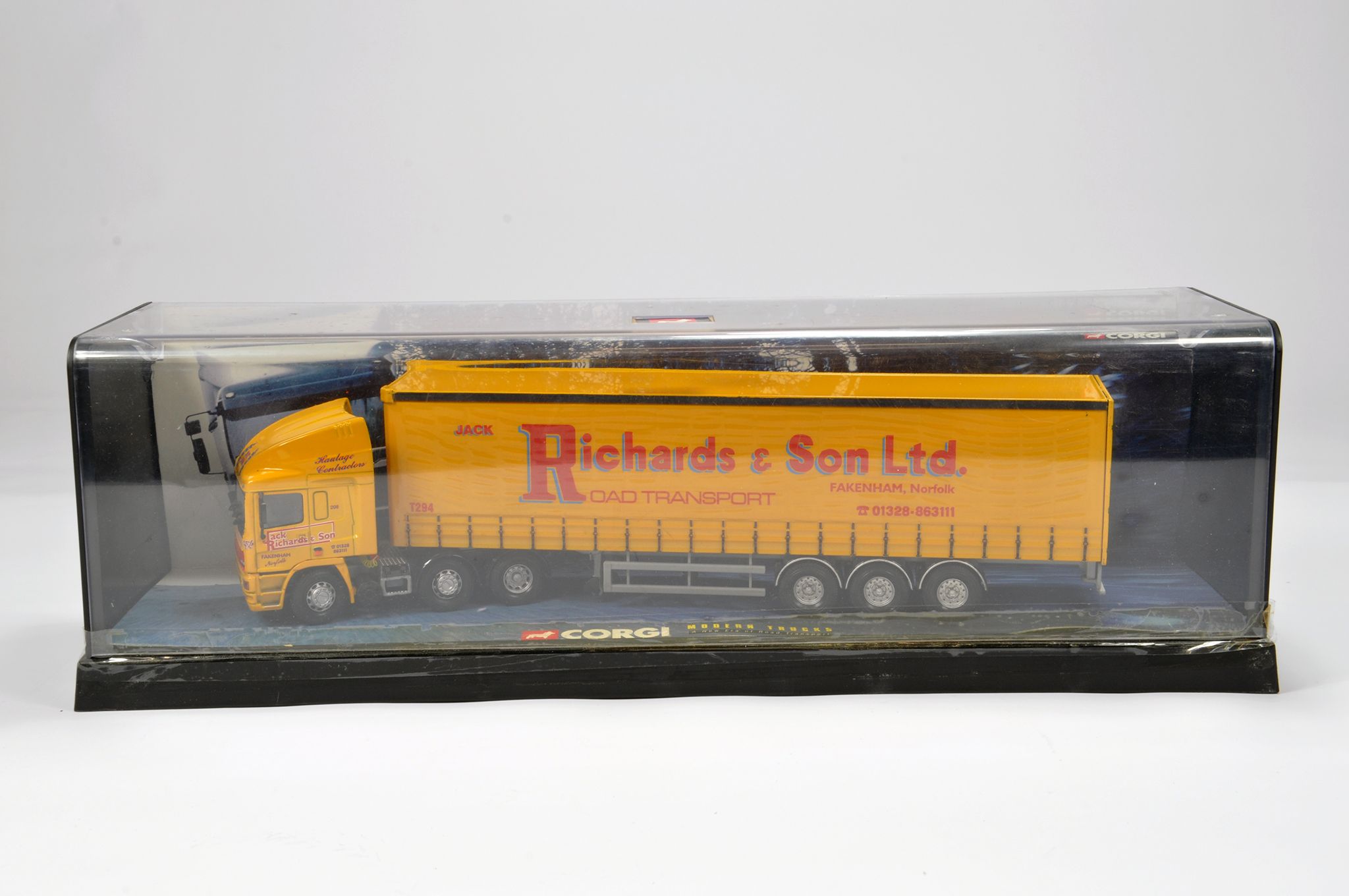 Corgi Commercial Truck Diecast comprising No. 75204 ERF Curtain Trailer. Jack Richards. NM to M in