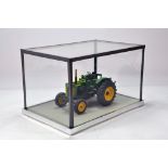 A Large Glass Display Case with Plinth. Suitable for 1/16 - 1/18 scale. (1/16 tractor not
