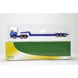 Cararama 1/50 Commercial Diecast Truck Issue comprising Scania R series Low Loader. Stobart Rail. NM