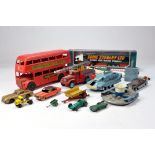 An assortment of various diecast including Routemaster bus plastic issue plus others. Generally F to