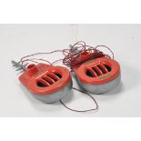 Pair of Plastic Red Walkie Talkies. Untested.