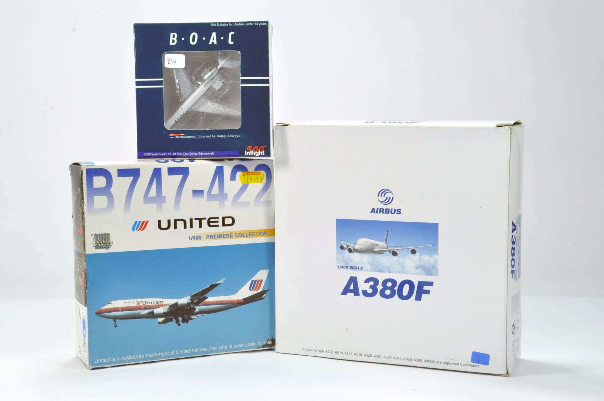 An assortment of various scales and makes of model aircraft. NM to M in Boxes. (3)