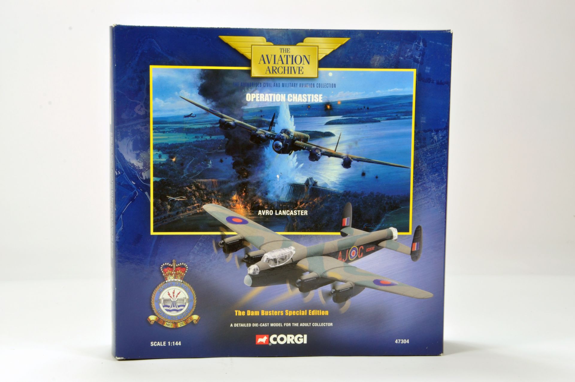 Corgi 1/144 Diecast Aircraft Aviation Archive No. AA47304 Avro Lancaster Dambusters. Delicate