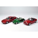 Diecast 1/18 car selection comprising various issues; BMW, VW etc. Generally VG to E. (3)