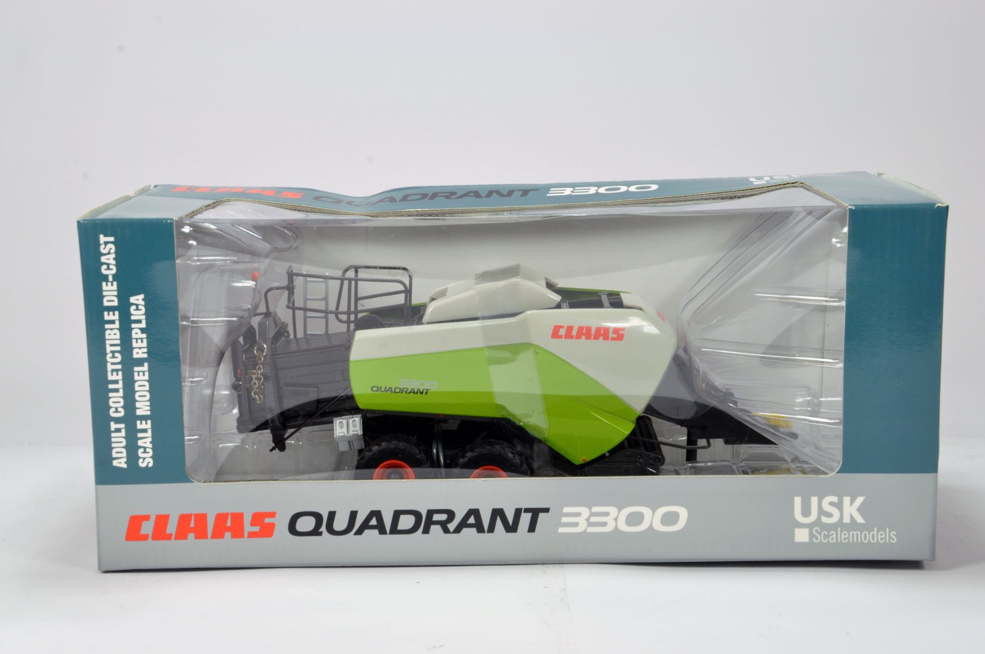 USK 1/32 Farm Diecast model comprising Claas Quadrant 3300 Baler. NM to M in Box.