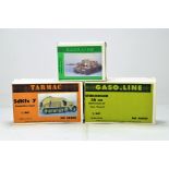 Trio of Tarmac / Gasoline 1/48 model kits comprising resin issues. Vendor informs kits are complete.